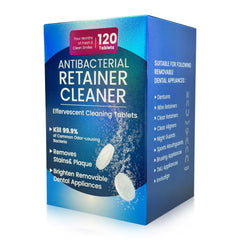 Zyntieu Retainer Cleanser Tablets box and 120-pack