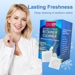 Orthodontic appliances cleaned with Zyntieu tablets