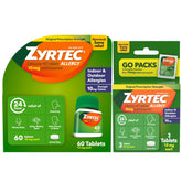 Zyrtec 24h relief bottle provides all-day allergy support