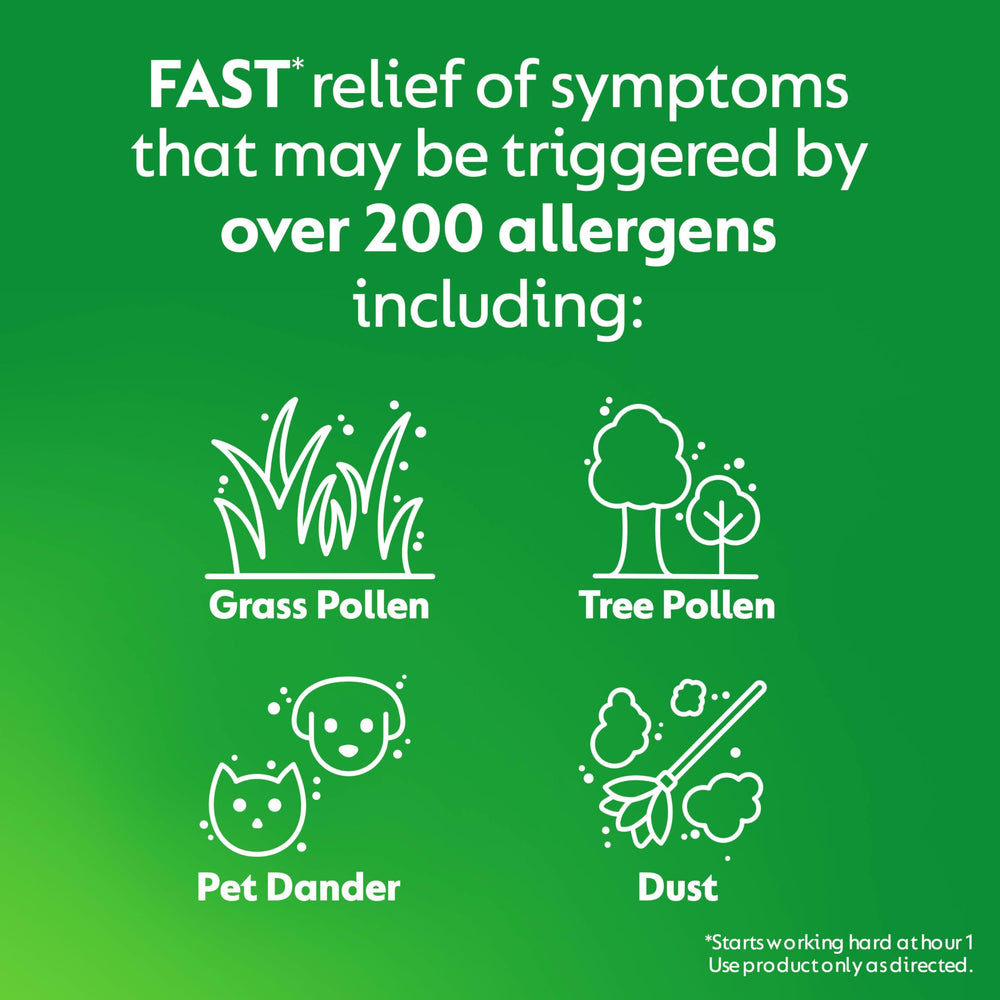 Zyrtec travel-friendly bottle for on-the-go allergy relief.