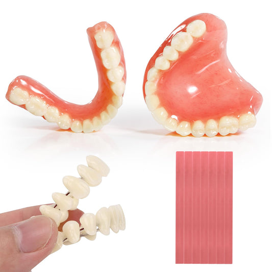 Upper and lower denture kit for at home DIY