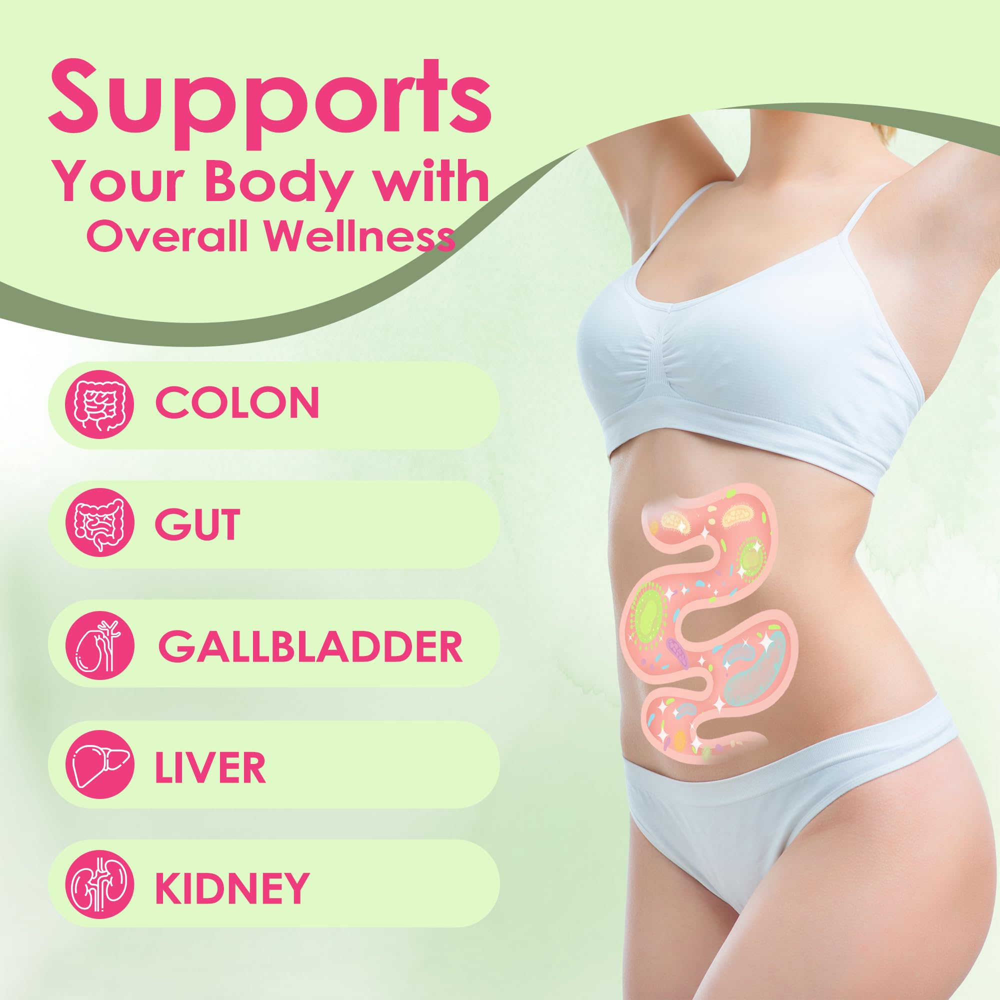 Contents of packaging for 1 Day Happy Colon Cleanser