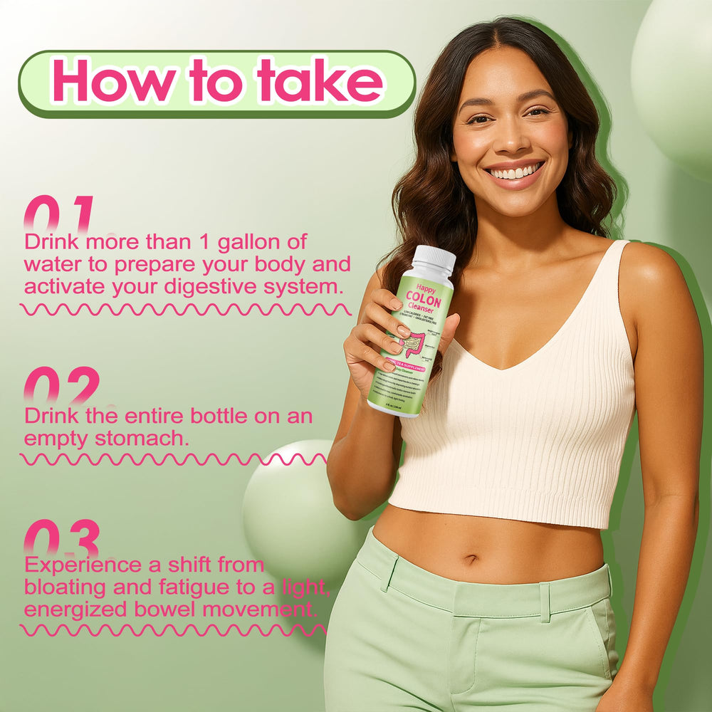 Vegan and gluten-free label on 1 Day Happy Colon Cleanser