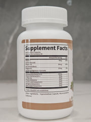 Non-GMO and vegan friendly icons on the bottle