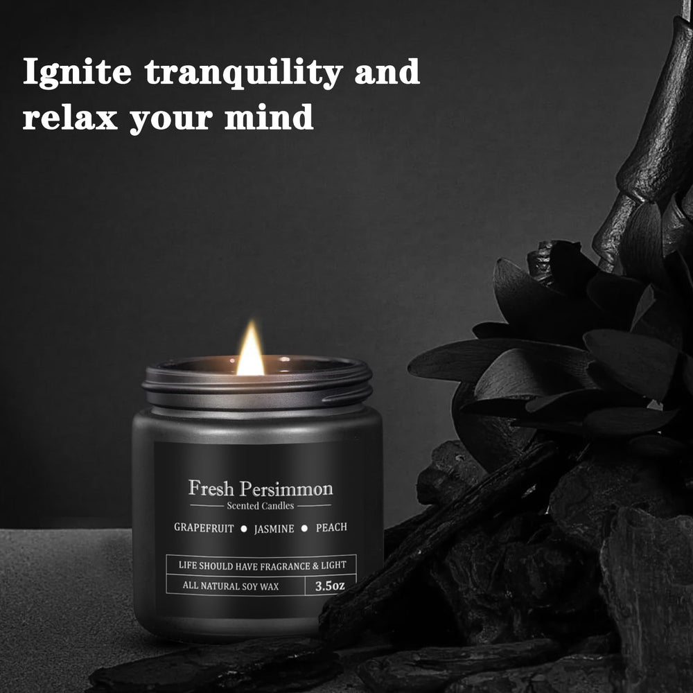 Soy wax candles with cotton wicks designed for men