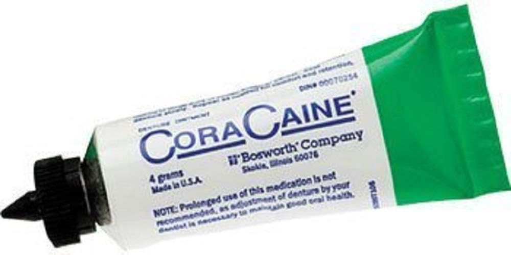 10 Pcs Cora-Caine Denture Topical Anesthetic Ointment