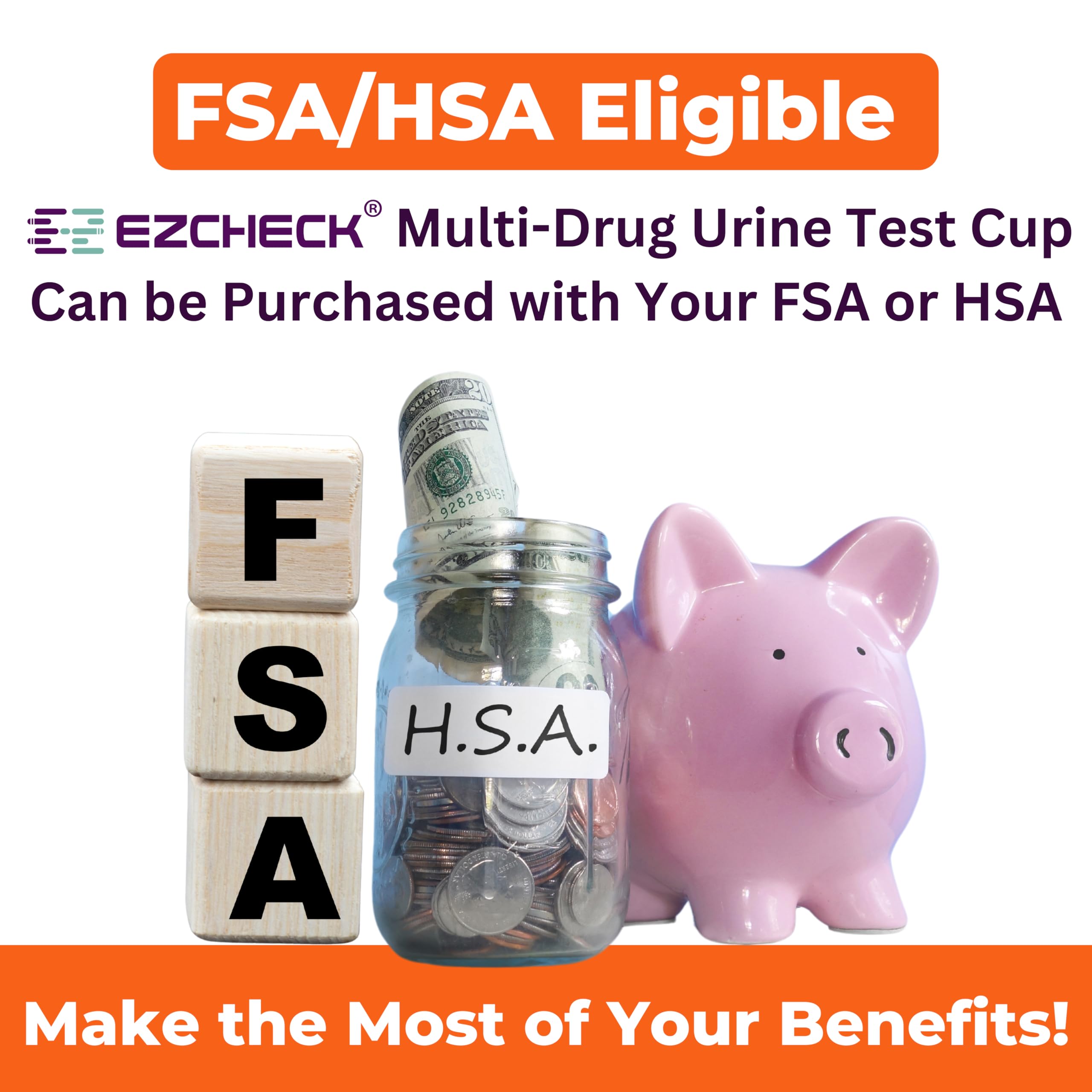 OTC/CLIA-waived compliant test cup with 510(k) reference
