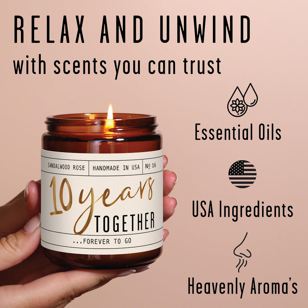 USA-made candle poured in a small-batch process with eco-friendly soy wax