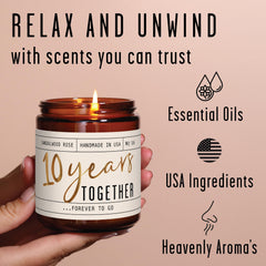 USA-made candle poured in a small-batch process with eco-friendly soy wax