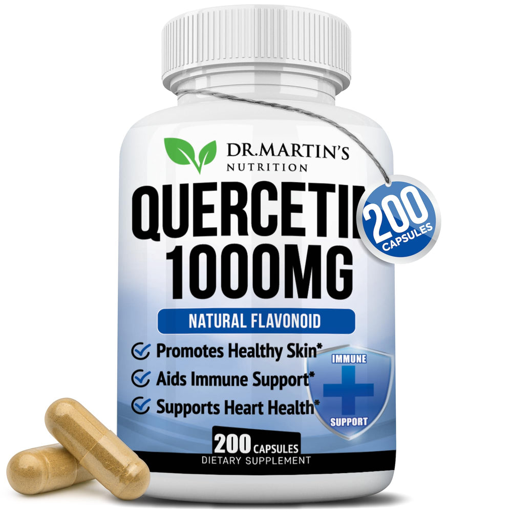 Bottle of 1000mg Quercetin with 200 capsules
