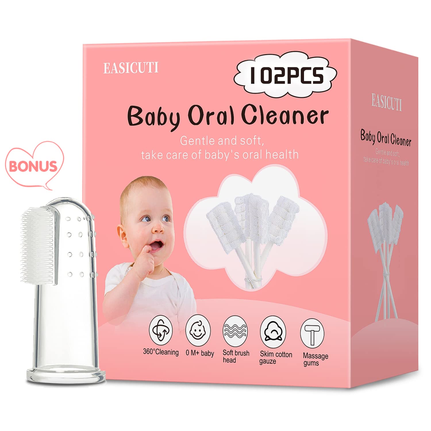 102-piece baby tongue cleaner set with case