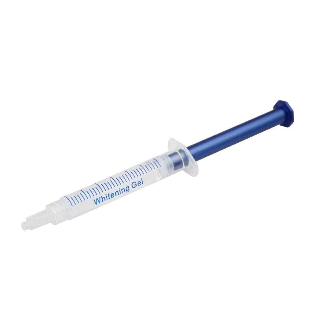 At-home teeth whitening kit with gel syringes