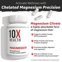 Magnesium supplements packaging showing 120mg per serving