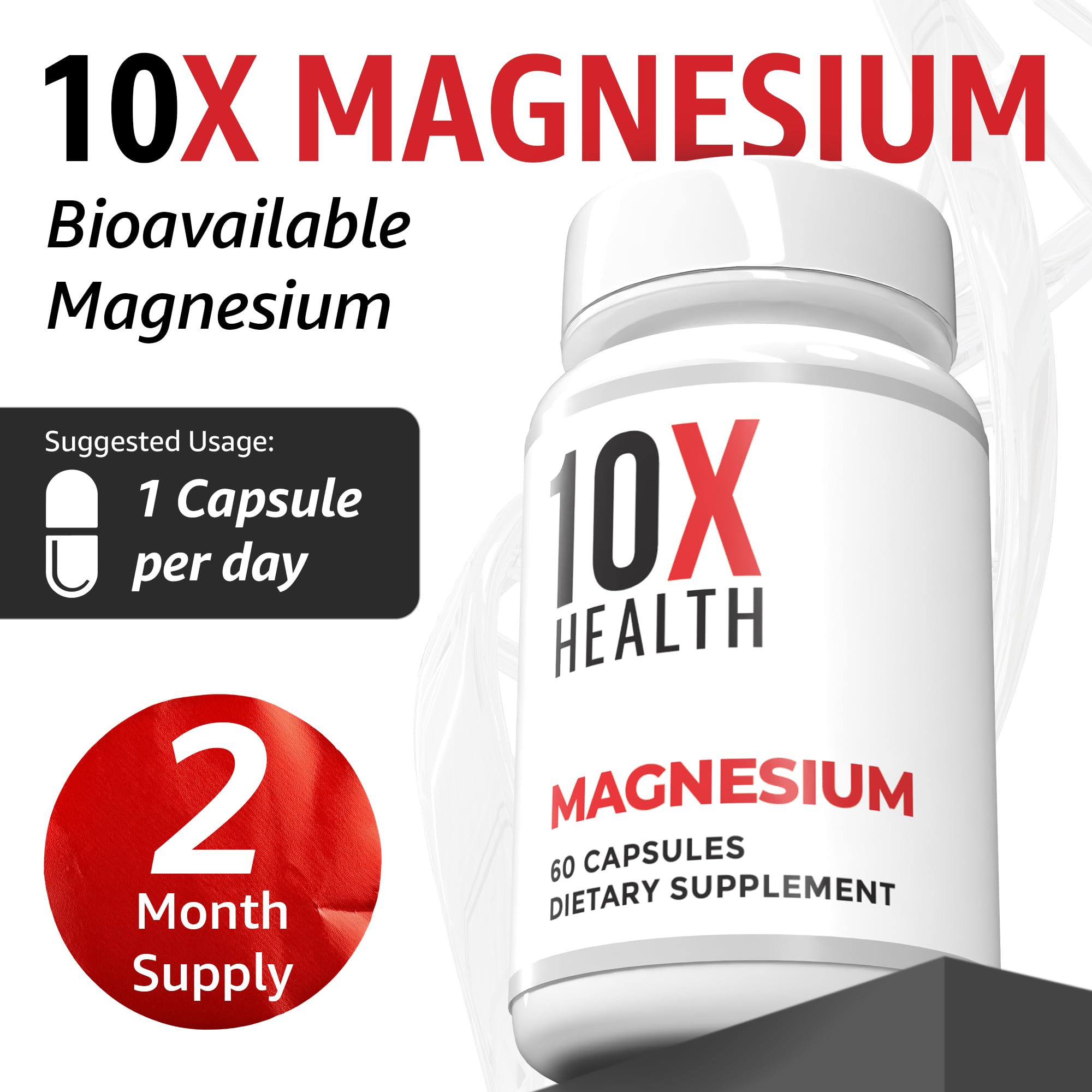 Active person performing after workout with magnesium support
