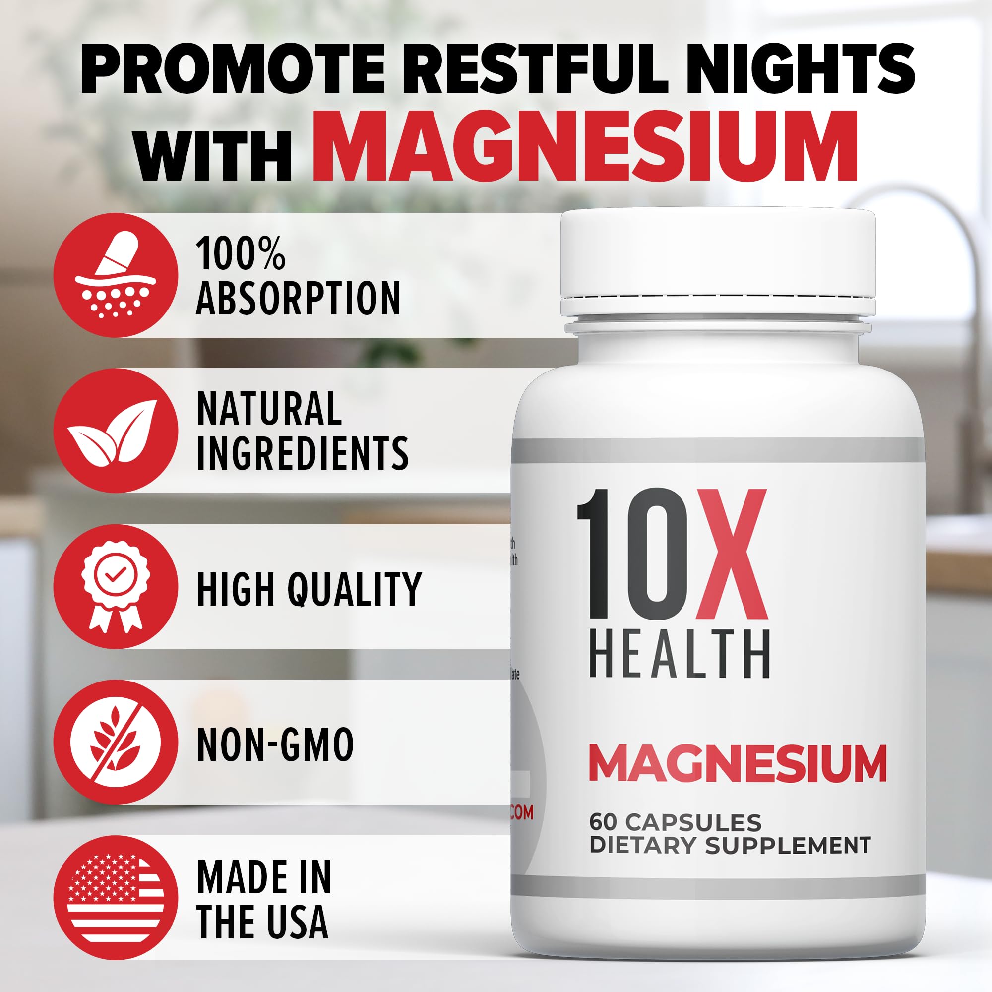 Cardiovascular health concept with magnesium illustration