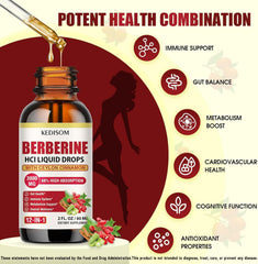 Label showing the 12-in-1 organic berberine blend.