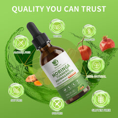 Vegan Non-GMO alcohol-free label close-up