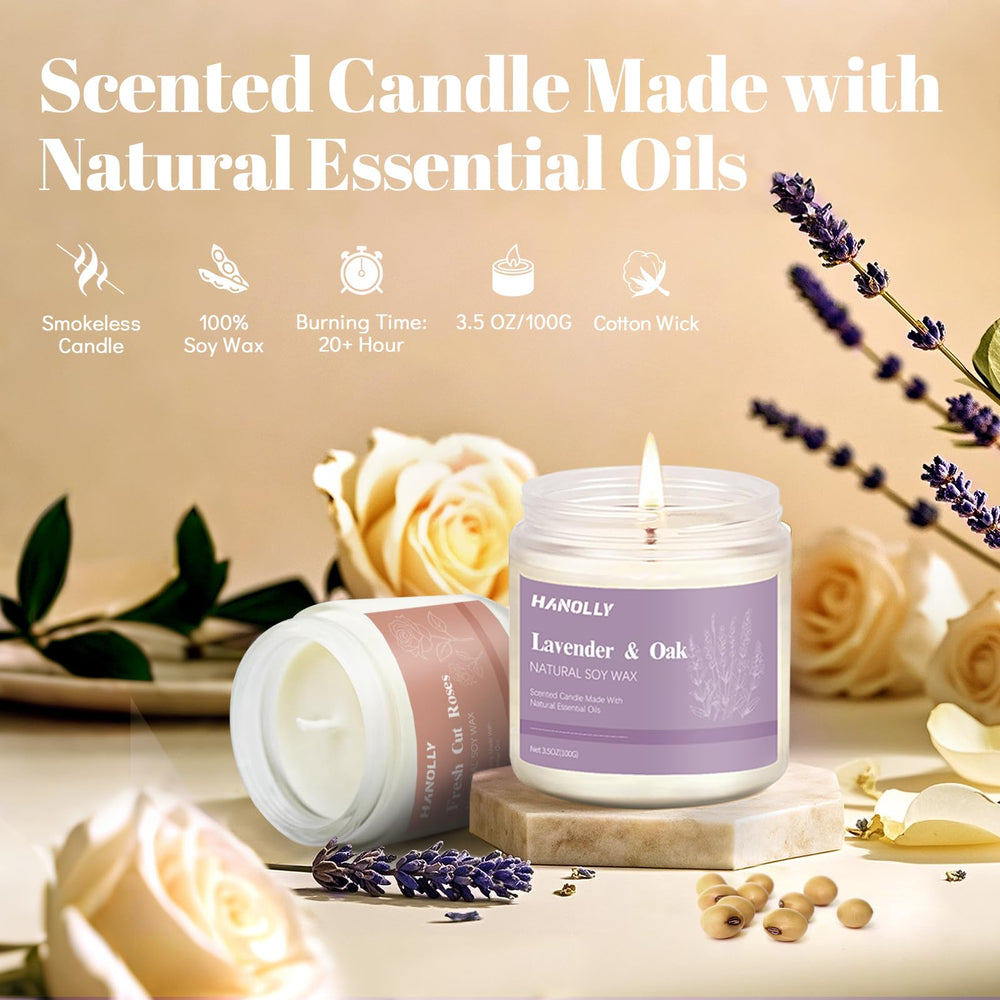 Lavender scented candle from the 12-pack collection