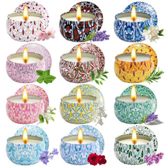 12-pack Scented Candles Gift Set for Women - assorted fragrances