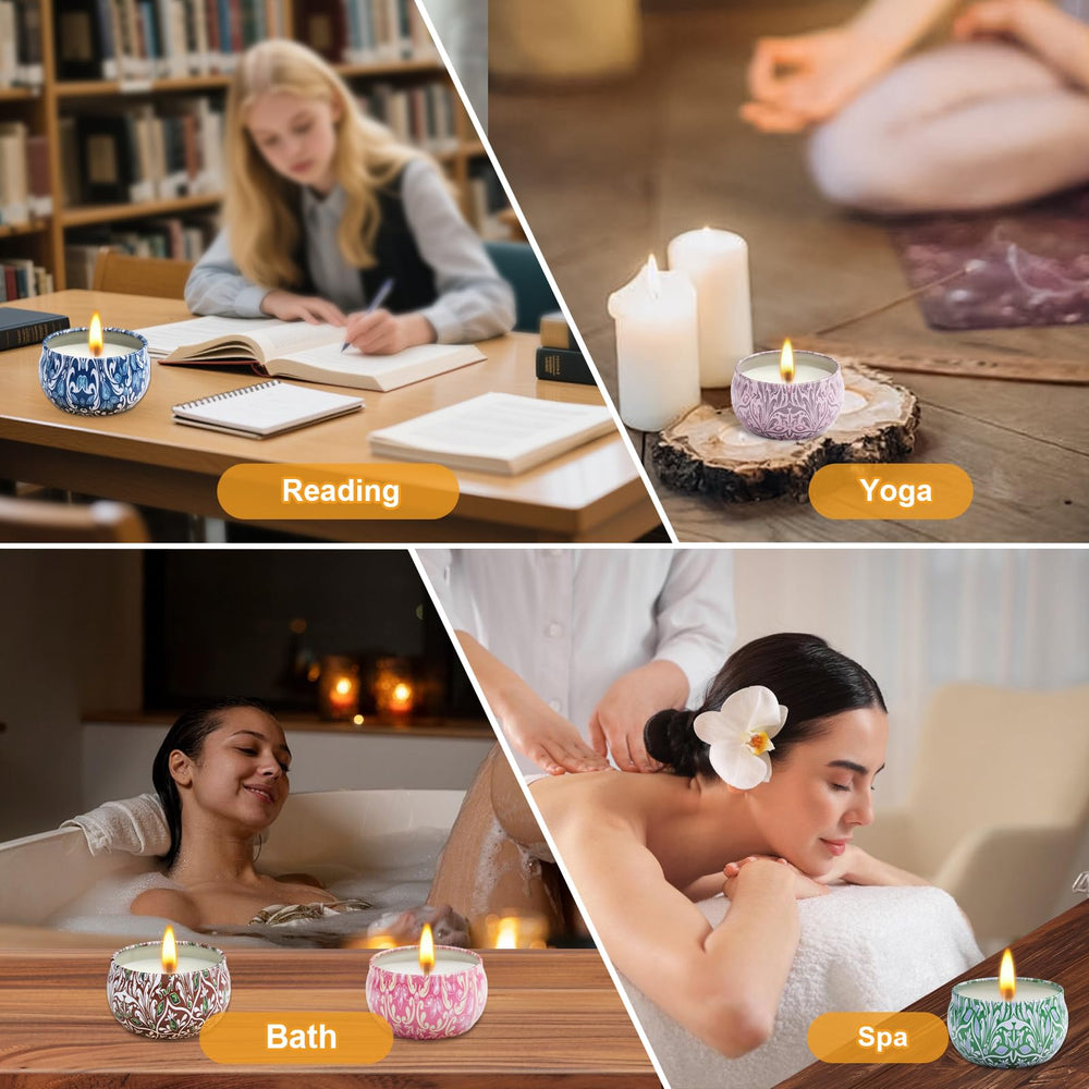 Eco-friendly soy candles with long burn time