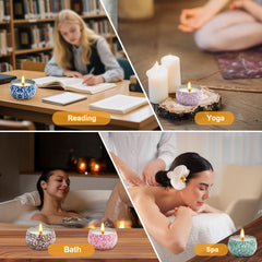 Eco-friendly soy candles with long burn time