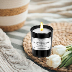 Candlelight creating warm, relaxing ambiance