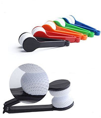 Tiny plastic frame with microfiber cleaning pad for glasses