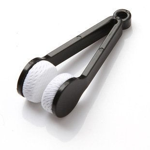 Set of 12 microfiber spectacles cleaner brushes in random colors