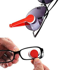 Soft microfiber head with plastic handle for glasses cleaning