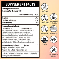 Graphic showing 12 probiotic strains