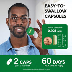 Front view of 120-capsule bottle