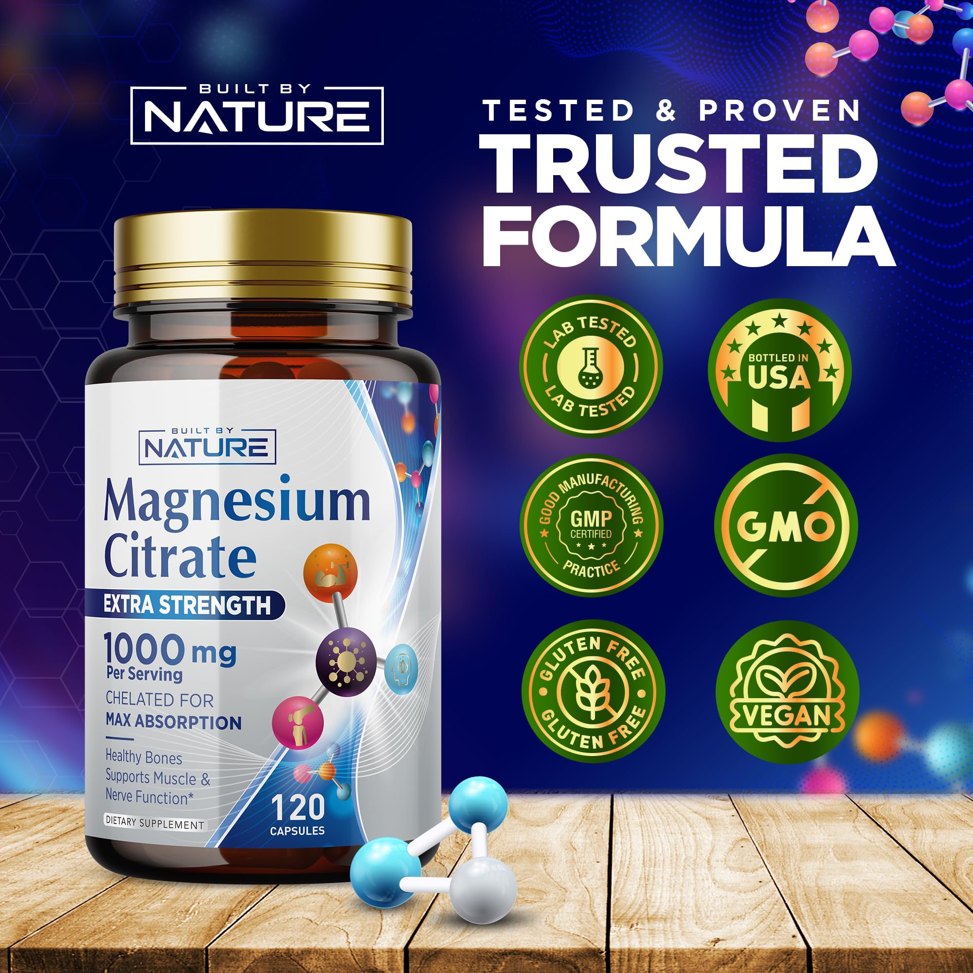 Box showing 120 capsules supply
