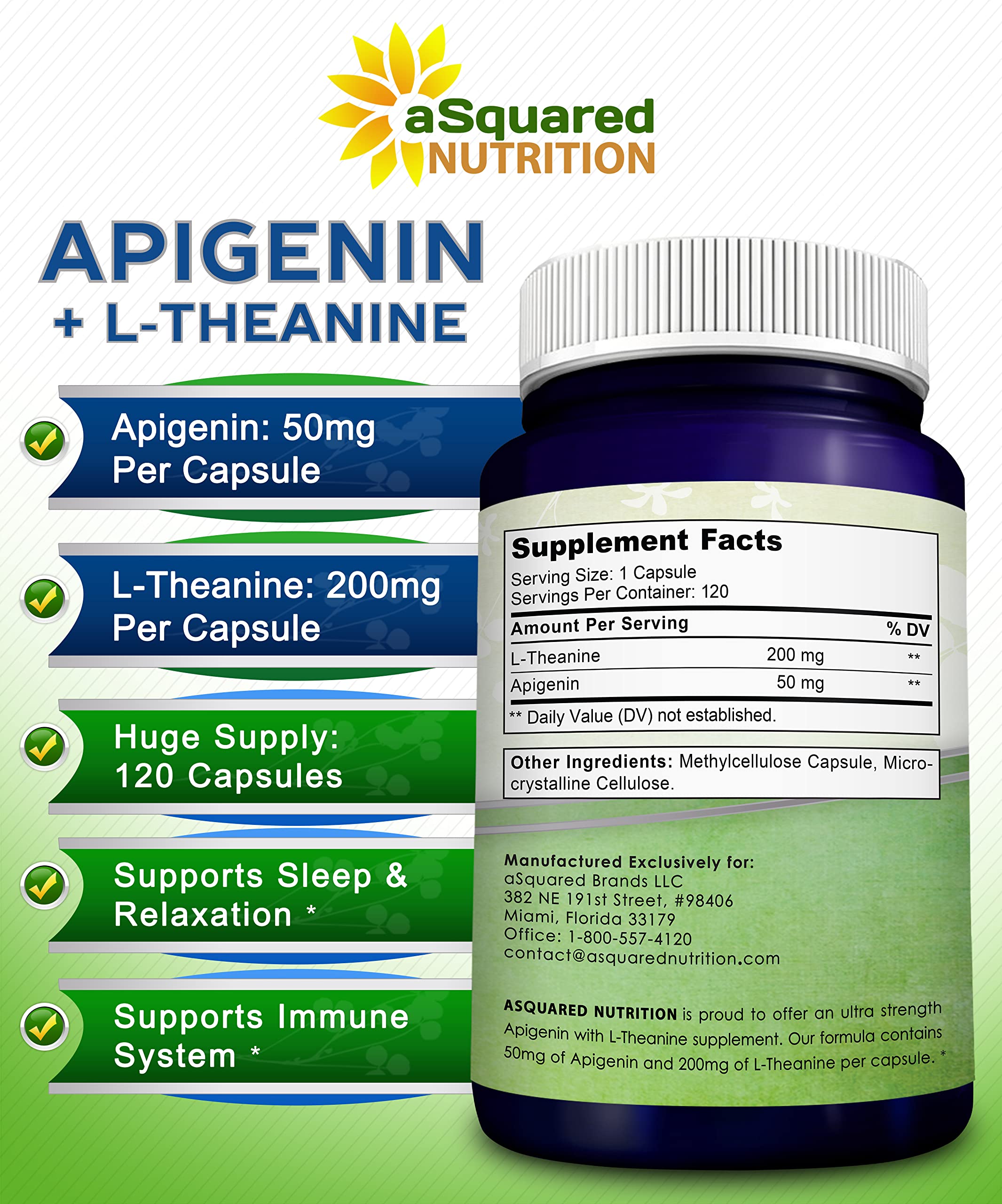 Bottle showing 120 capsules for a 120-day supply