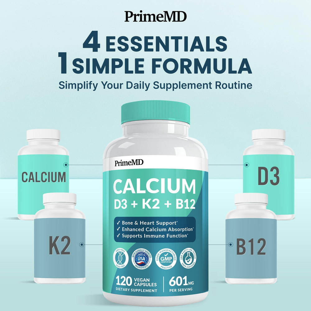 Box packaging for 120 count calcium supplement