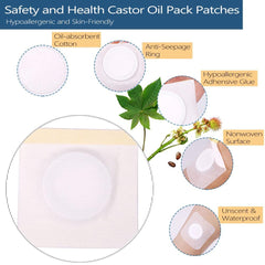 Dual-layer leak-resistant castor oil patch with waterproof outer layer