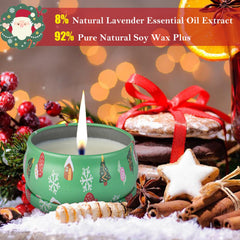 Premium red Christmas gift box for candles