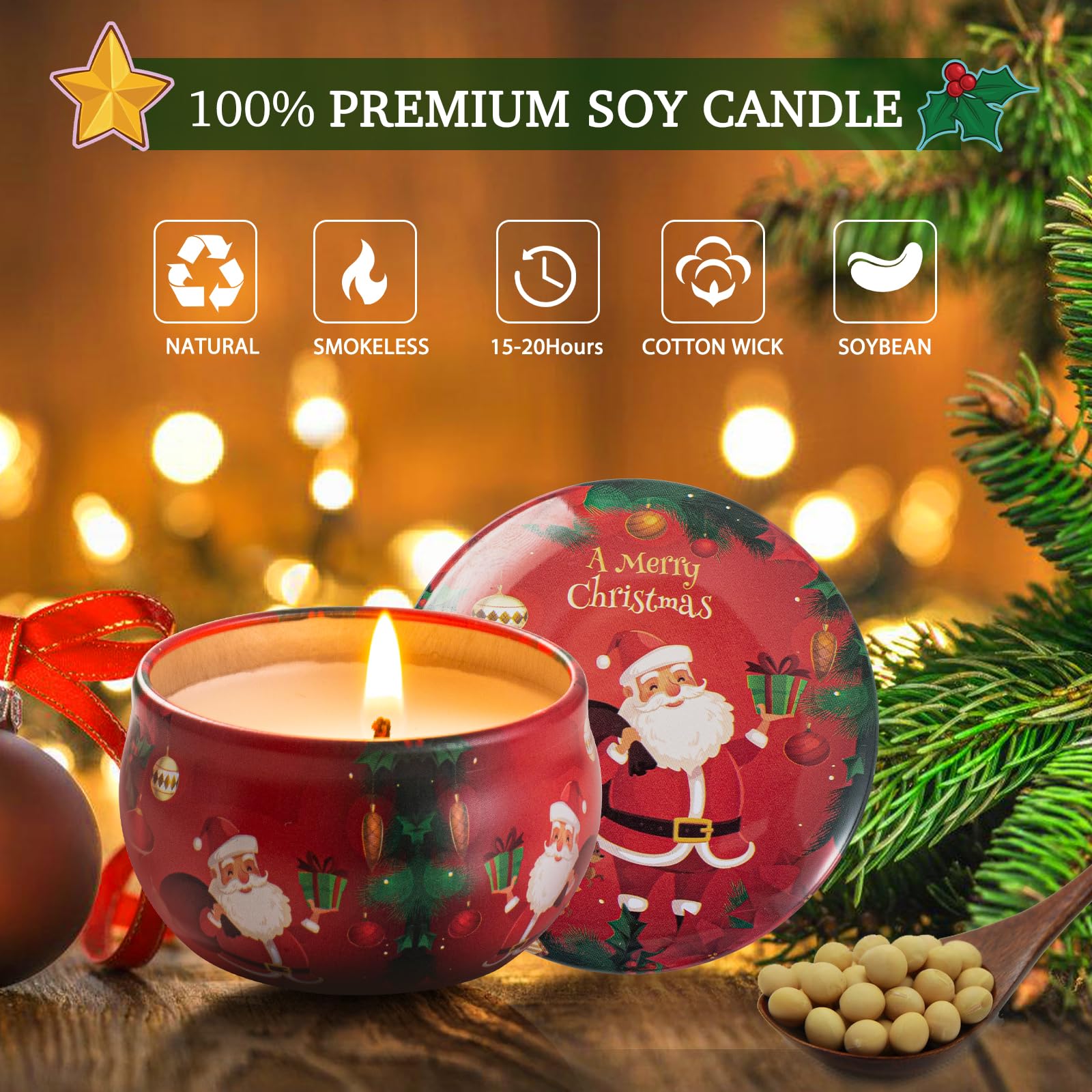 Assorted fragrances from the set in jars