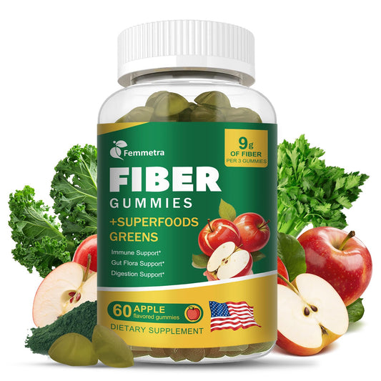 13-in-1 prebiotic fiber gummies apple flavor bottle