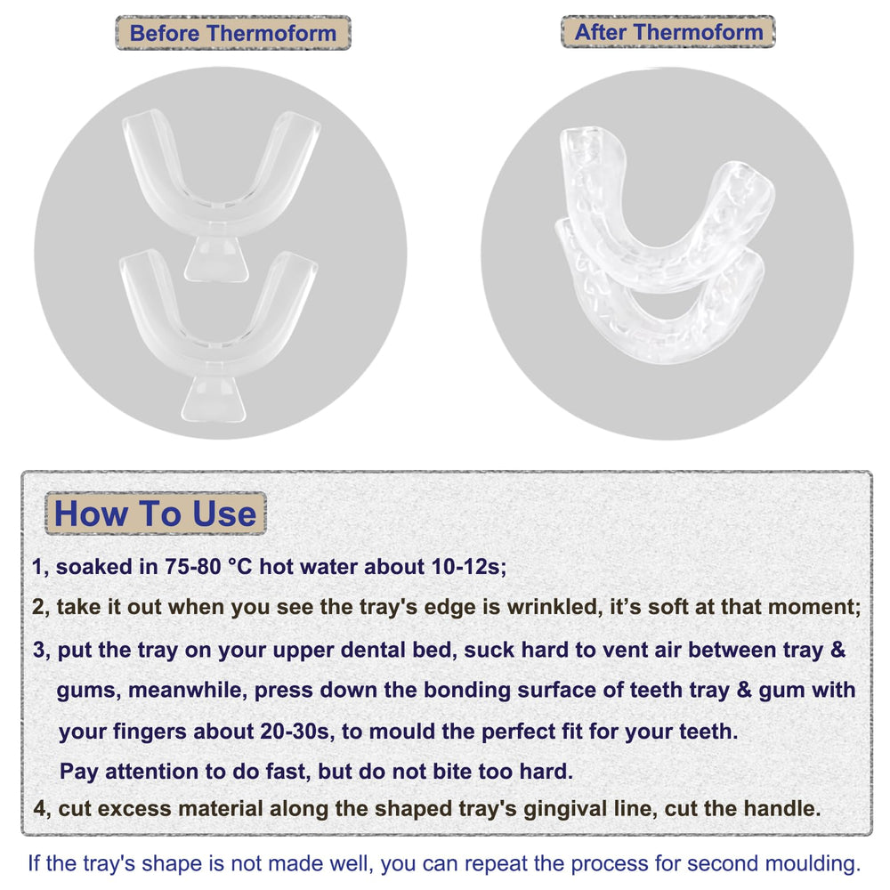 Adult BPA-free teeth whitening tray kit