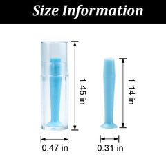 Close-up of silicone and plastic material used in lens remover