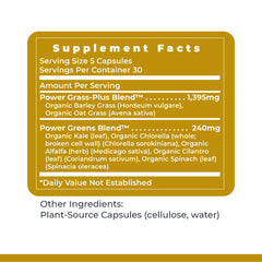 Bottle label showing 150 vegetarian capsules
