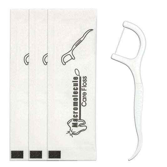 Individually wrapped dental flossers for travel and on-the-go oral care