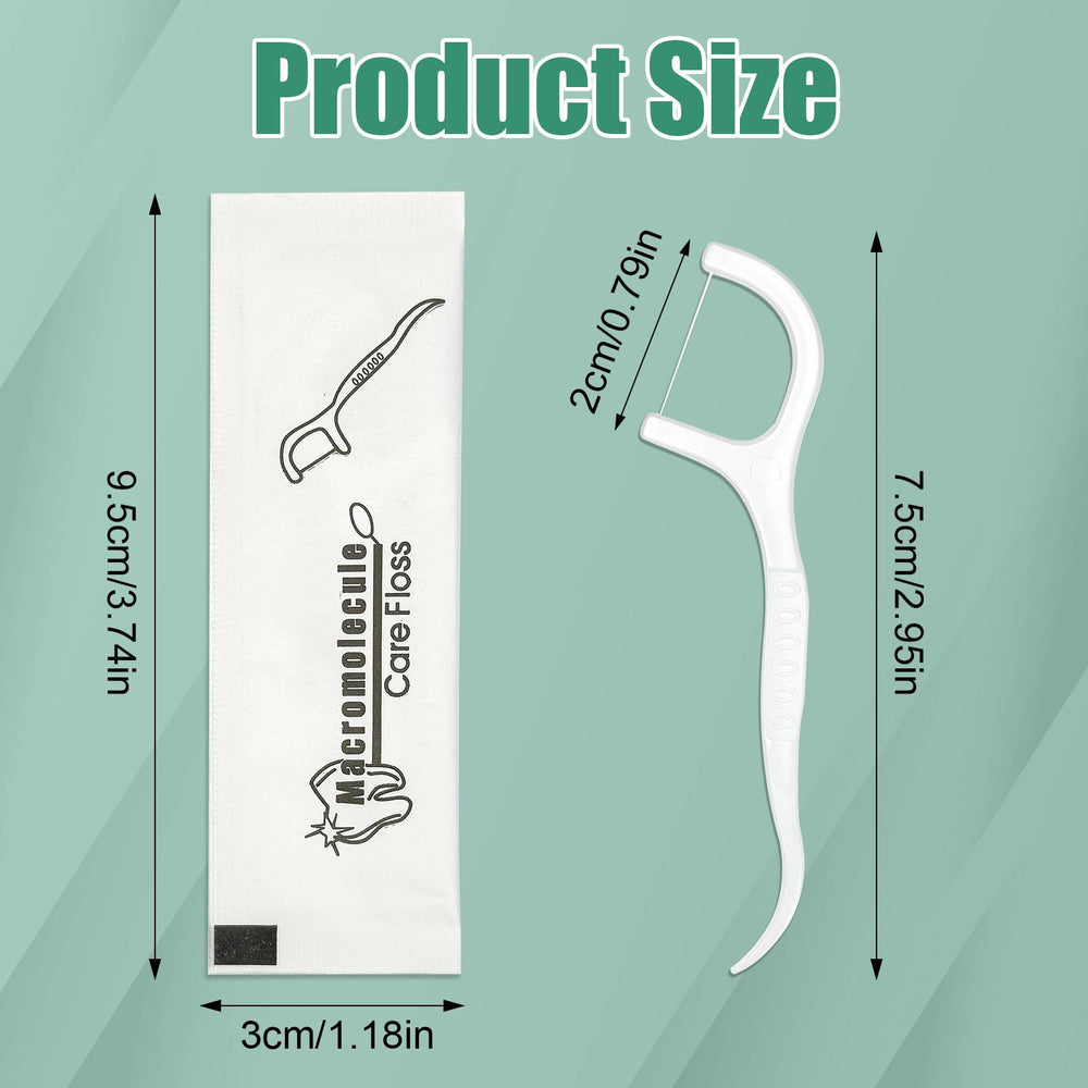 Durable flat-wire dental floss picks that resist stretching and shredding