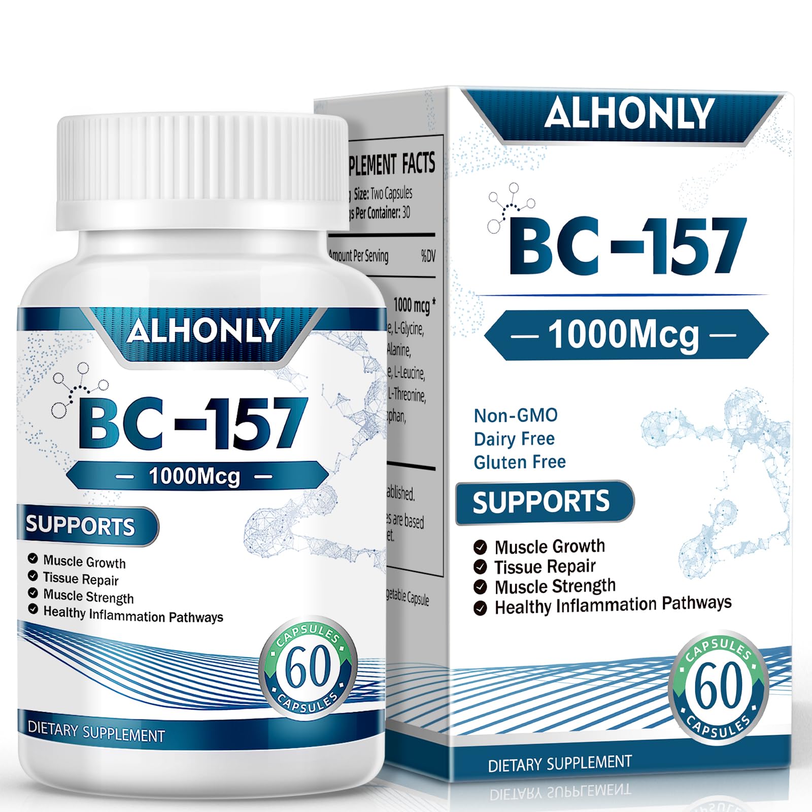 Front view of 157 Capsuals Amino Sequence Support Formula bottle