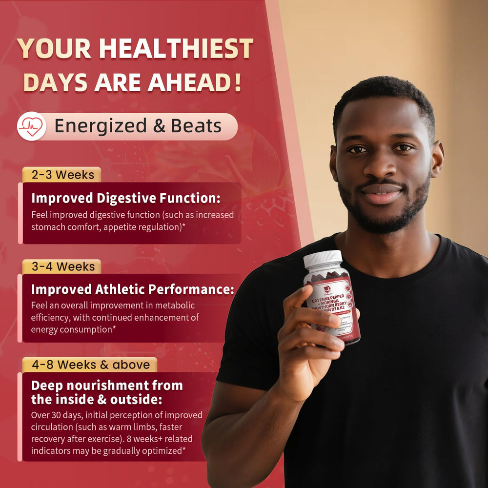 Bottle with nutrition facts and vegan/gluten-free badges