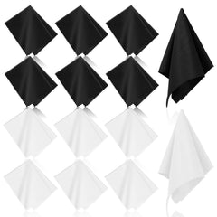 16-pack large microfiber glasses cleaning cloths in assorted colors