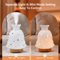 Dual mist modes: continuous and intermittent for versatile use