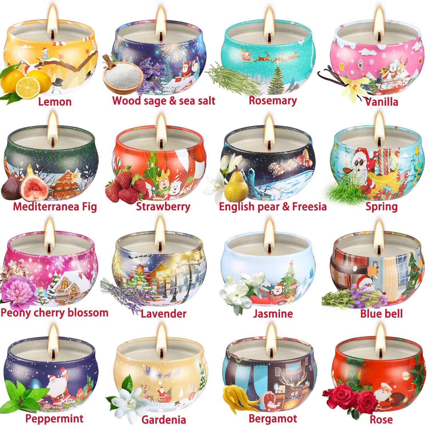Close-up of a 2.5oz soy wax candle jar