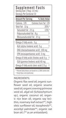 Nutrition info for 17 oz Flora Udo's Oil DHA 3-6-9