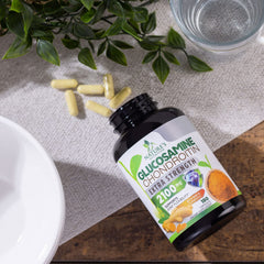 Bottle of 180 capsules for joint support